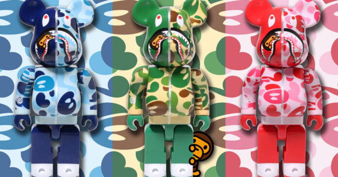 BAPE Is Dropping BABY MILO CAMO SHARK BE@RBRICKs - Modern Notoriety