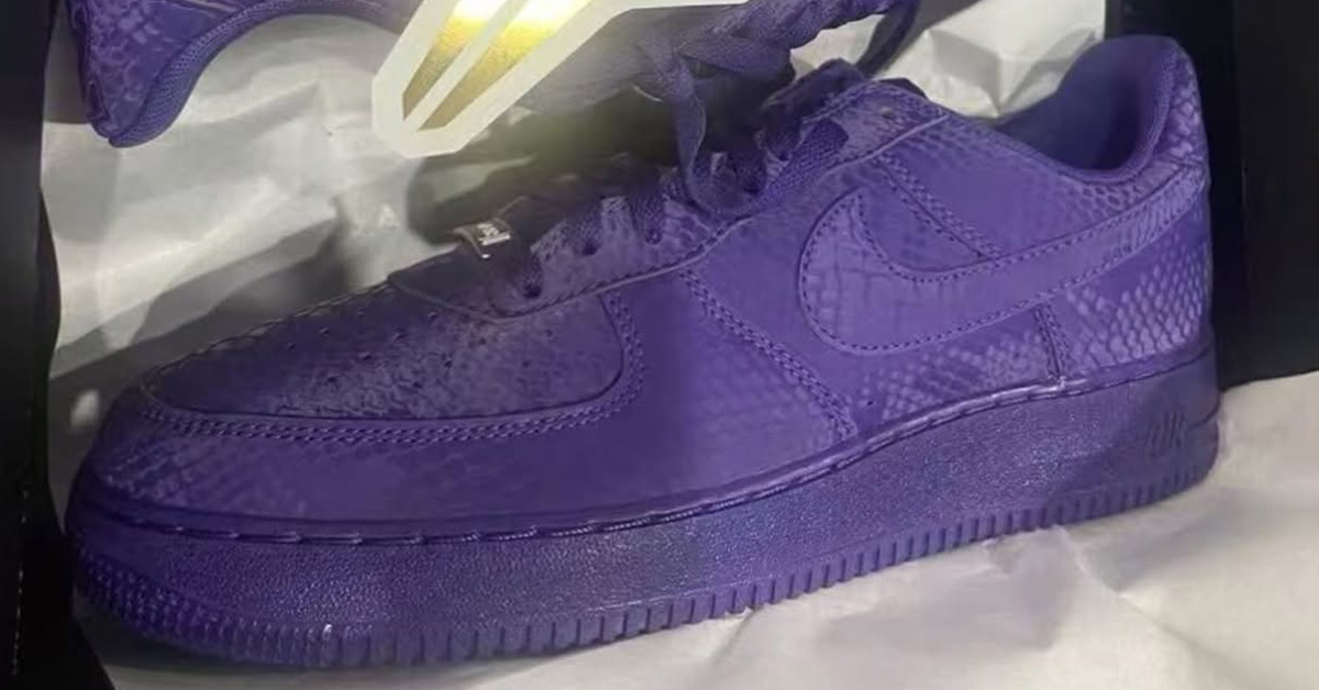 Kobe Bryant x Nike Air Force 1 “Court Purple” Joins Mamba Mentality Series