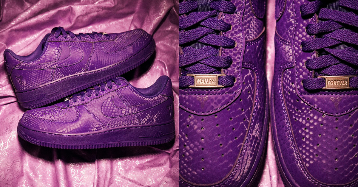 Kobe Bryant x Nike Air Force 1 “Court Purple” Joins Mamba Mentality Series