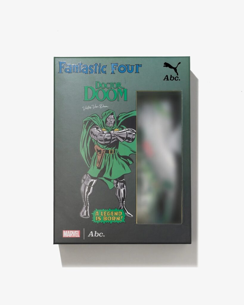 Advisory Board Crystals x Fantastic Four x PUMA Doctor Doom packaging