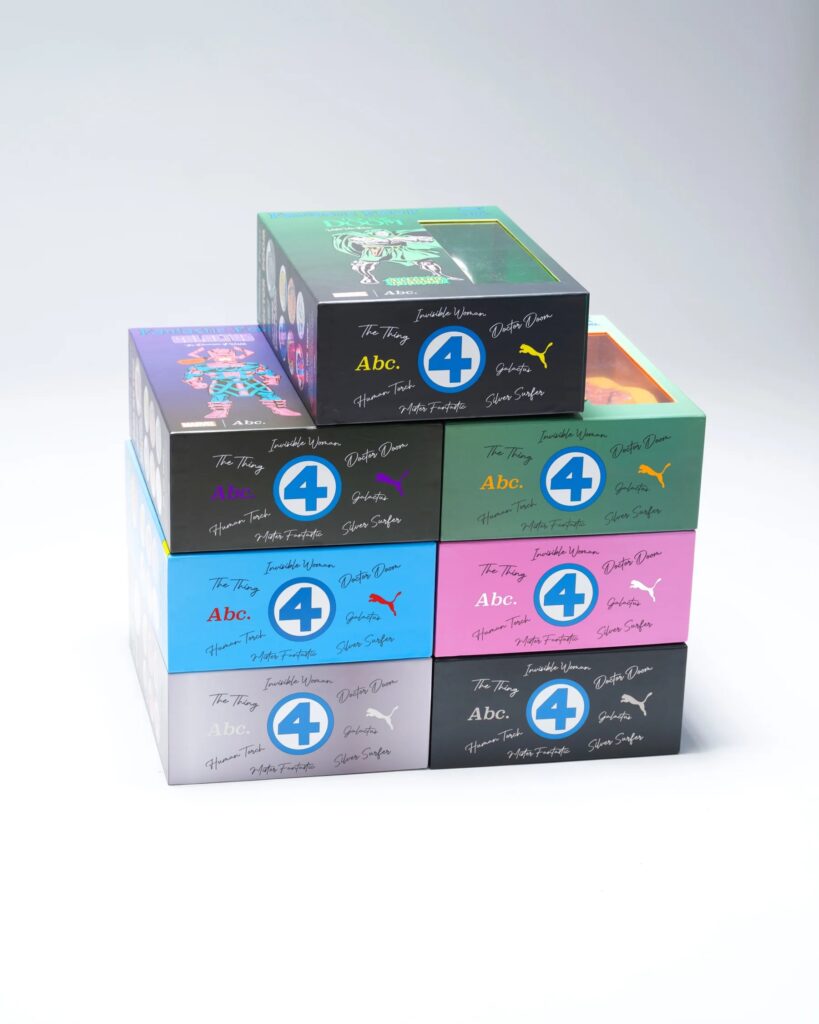 Advisory Board Crystals x Fantastic Four x PUMA packaging
