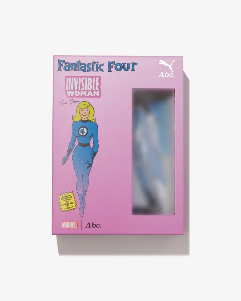 Advisory Board Crystals x Fantastic Four x PUMA Invisible Woman packaging