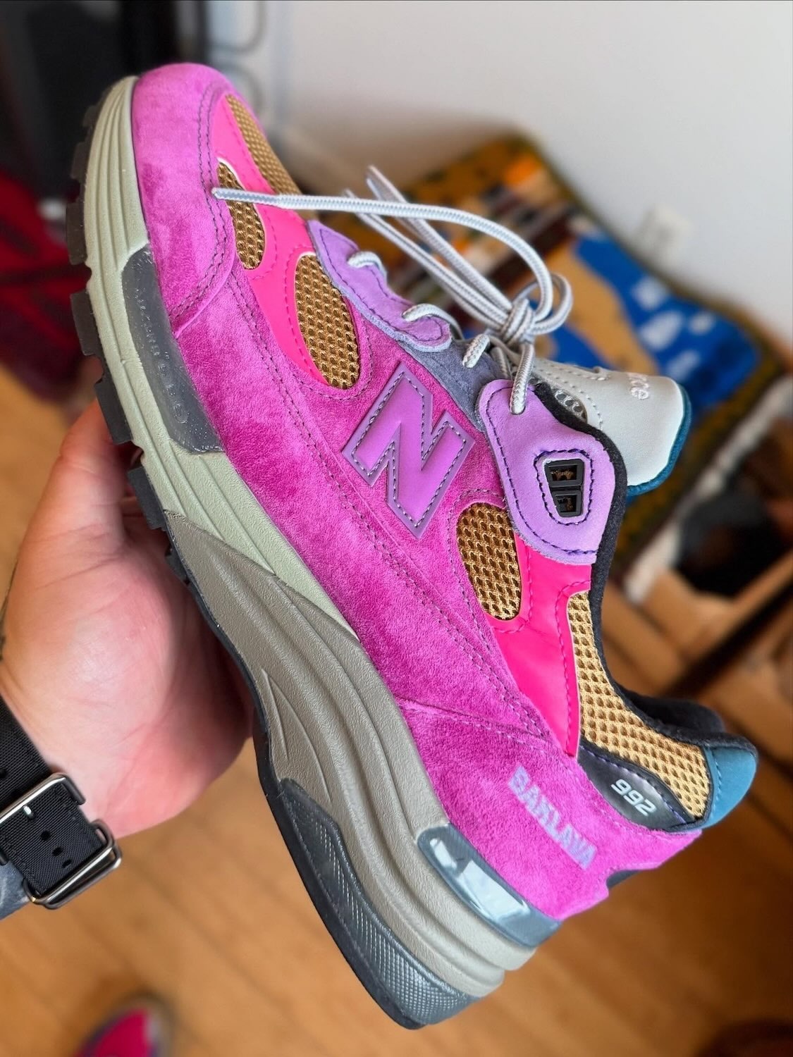 Action Bronson x New Balance 992 "Digitalis Purpurea" in Cosmic Rose/Magenta U992AC1