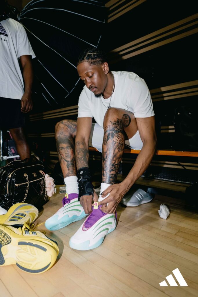 Jalen Williams rocking his adidas Harden Vol 9 PE at Take On Summer basketball tournament China