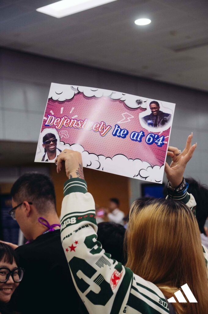 Jalen Williams greeted by fans at Shanghai airport during China tour with adidas Basketball