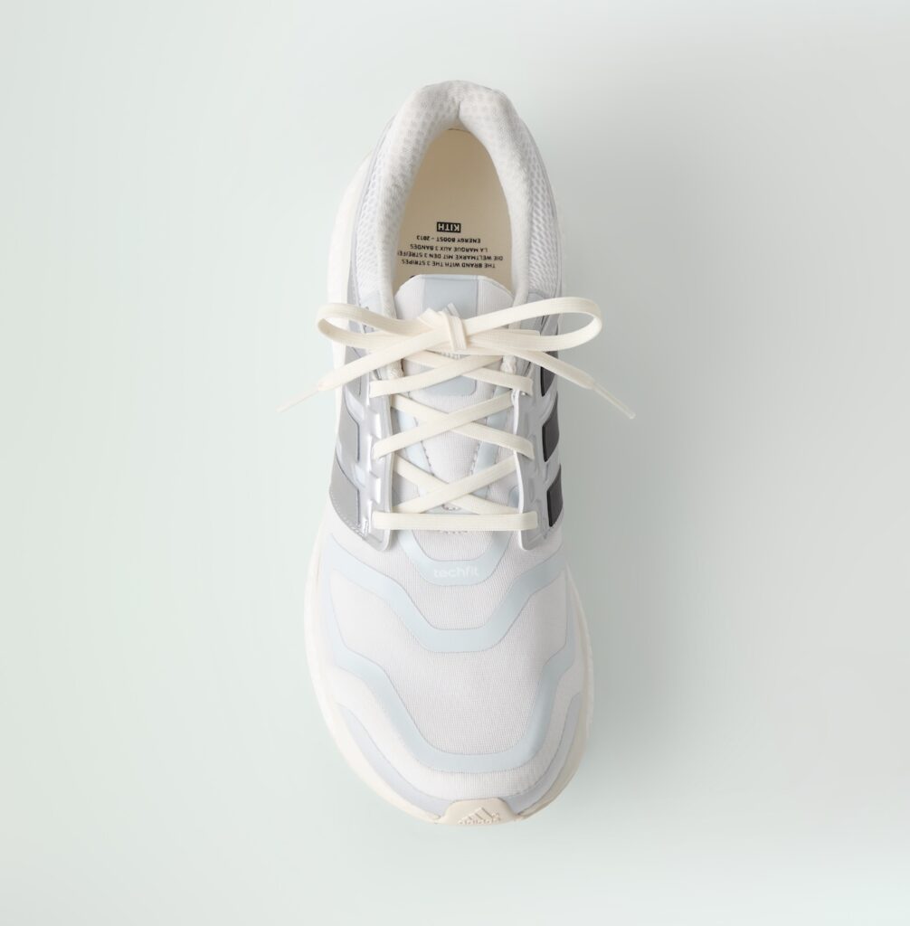 Kith x adidas Energy Boost
Color: White/Black/Silver Metallic
Style Code: JQ9293