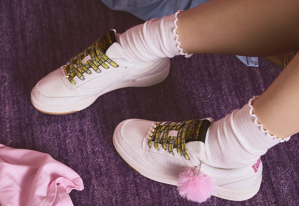 Reebok x Clueless Club C 85 "Grey/Chalk/Gum" 100245956 Campaign Shoot