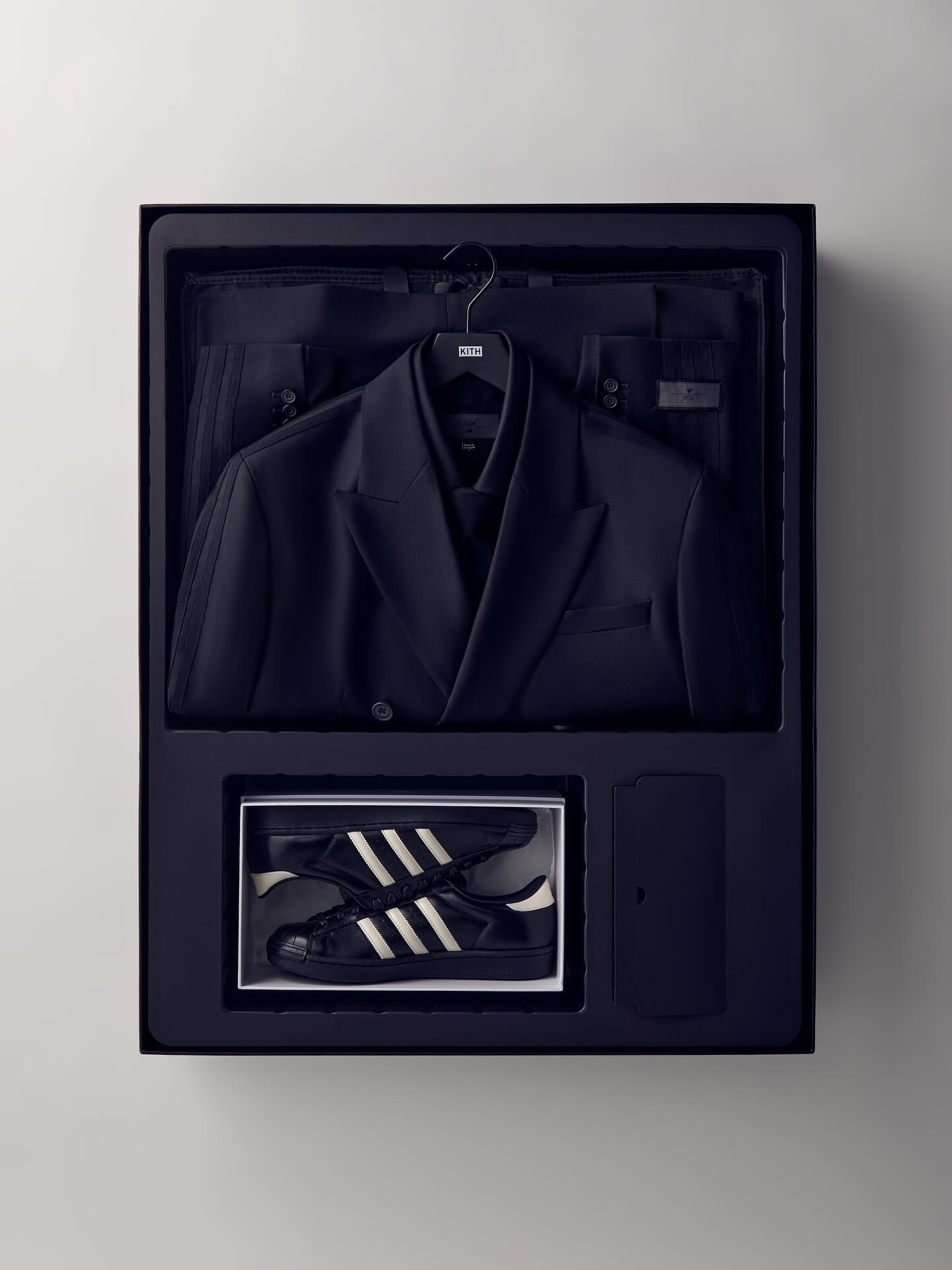 Ronnie Fieg x adidas Superstar Made in Germany "Black Tie 2.0" F&F Packaging