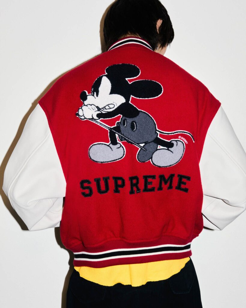 Supreme x Number (N)ine x Disney Varsity Jacket FW25