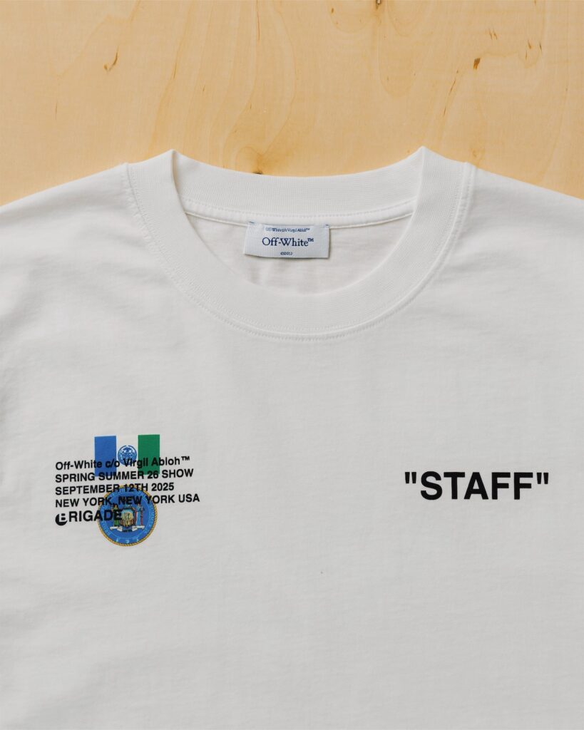 Brigade x Off-White NYFW SS26 "STAFF" Tee