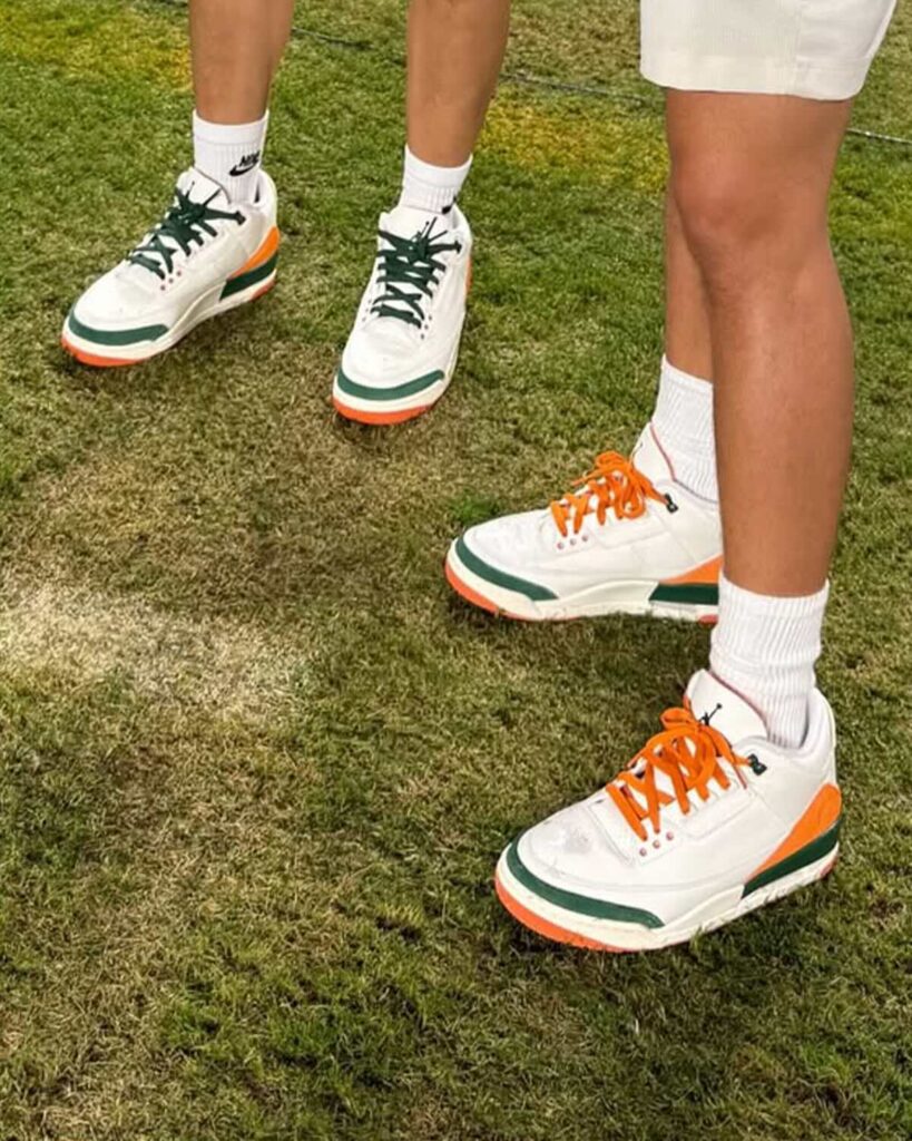 SoleFly x Air Jordan 3 Miami Hurricanes IF4491-100