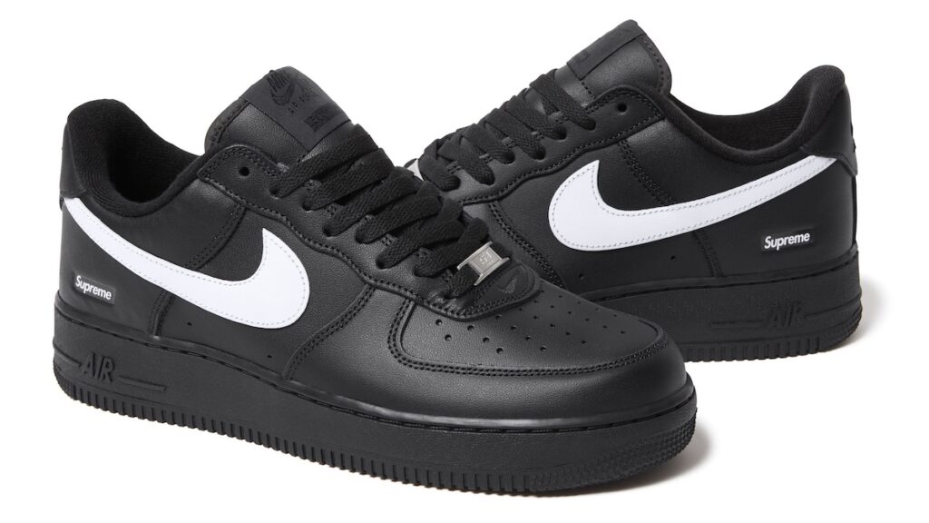 Supreme x Nike Air Force 1 Black/White CU9225-002