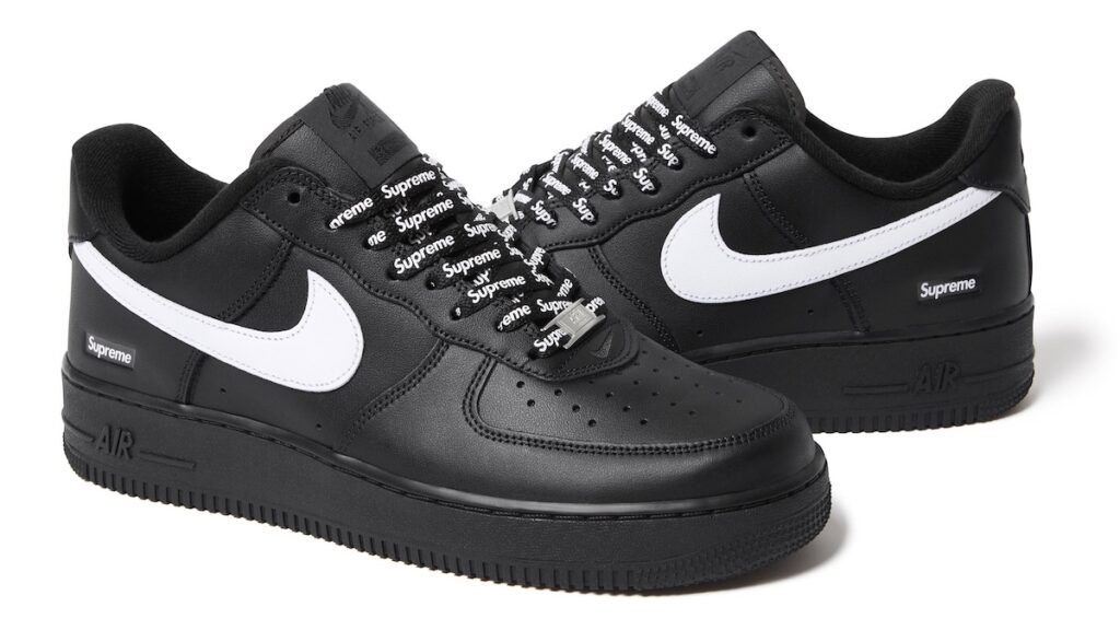 Supreme x Nike Air Force 1 Black/White CU9225-002