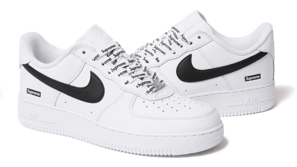 Supreme x Nike Air Force 1 White/Black CU9225-102