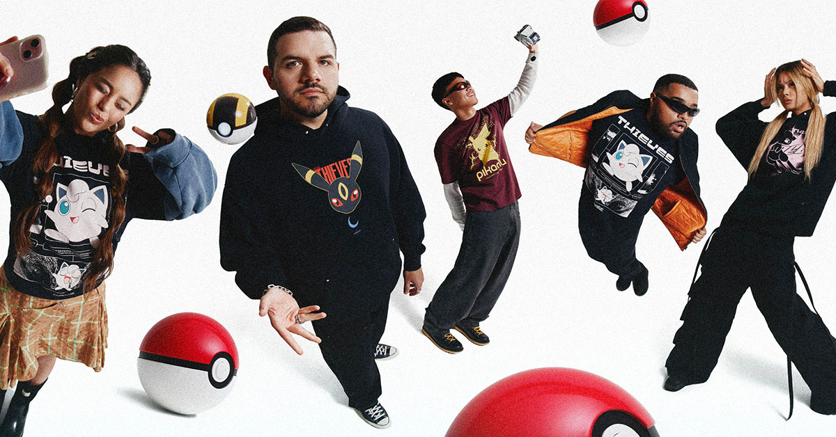 100 Thieves & Pokémon Reunite for 2025 Apparel Collection