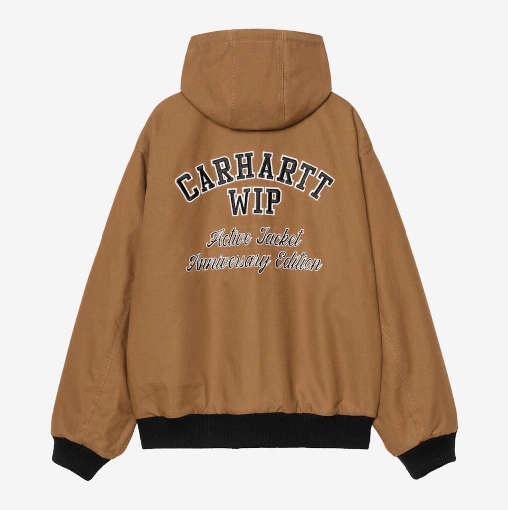 Carhartt WIP OG Active Jacket 50th Anniversary Edition Leather Black/Hamilton Brown I035967_3R0_XX