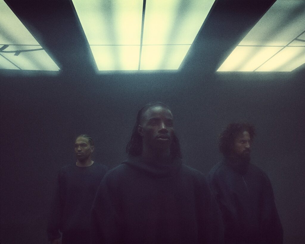 Fear of God x adidas FW25 Campaign shot by Nadav Kander featuring Gabe Vincent, Caleb, Holt, and Frank Jackson: