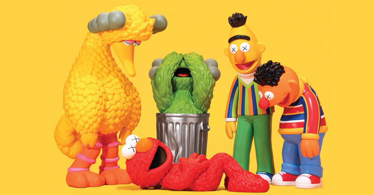 KAWS & Sesame Street Launch Collectible Vinyl Figure Collection