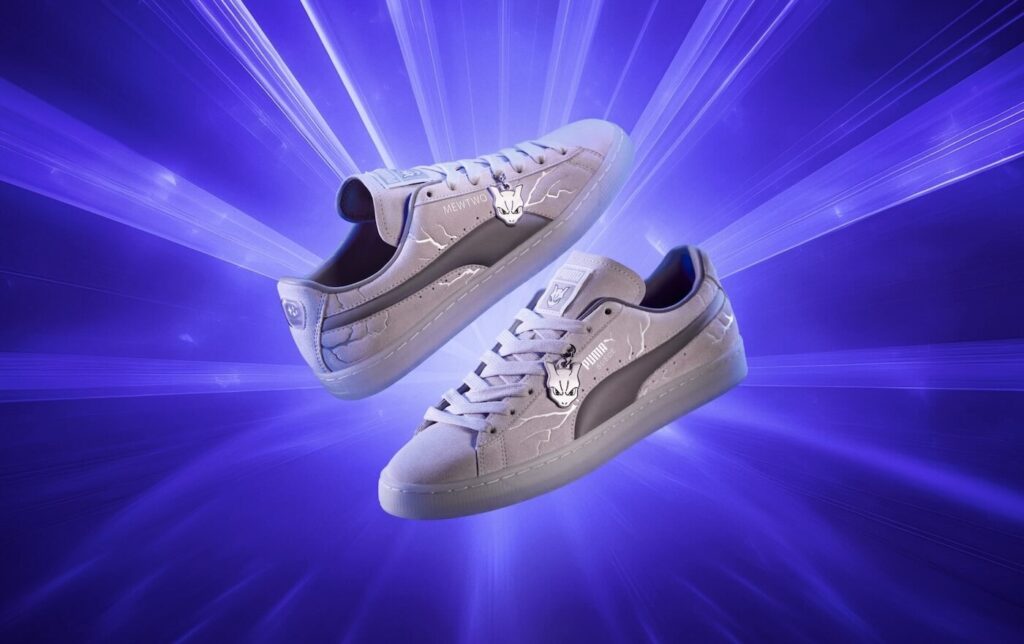 Pokémon x PUMA Suede "Mewtwo" Purple/Metallic Silver