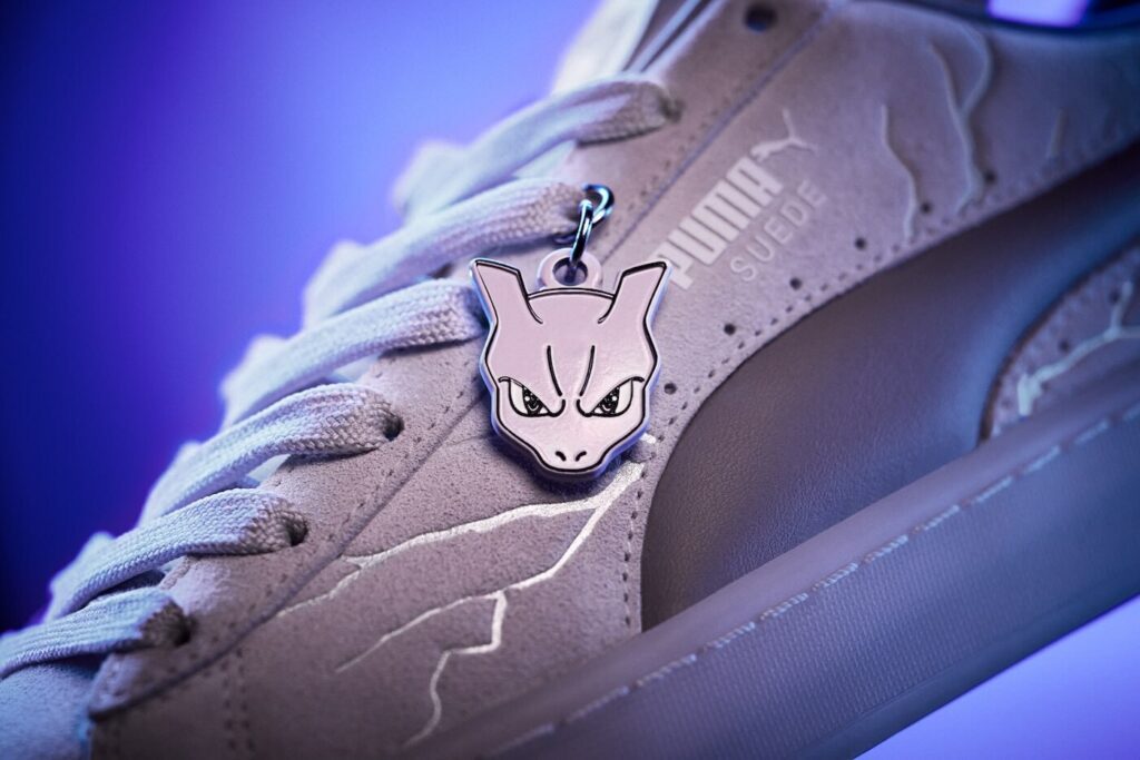 Pokémon x PUMA Suede "Mewtwo" Purple/Metallic Silver