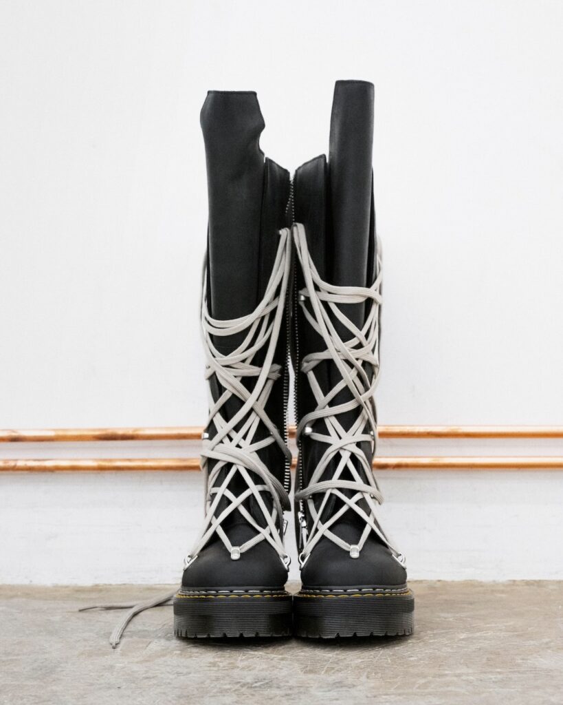 Rick Owens x Dr. Martens FW25 campaign featuring Sissy Misfit