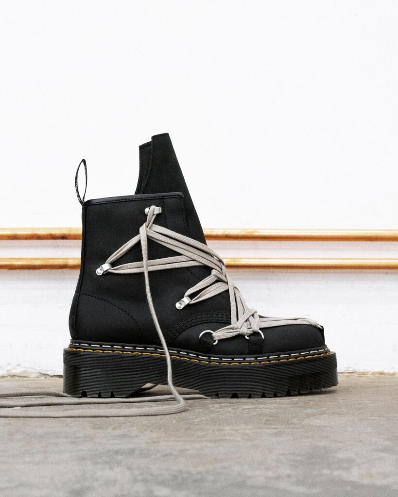 Rick Owens x Dr. Martens FW25 campaign featuring Sissy Misfit