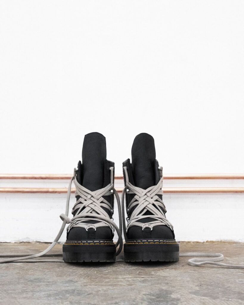 Rick Owens x Dr. Martens FW25 campaign featuring Sissy Misfit