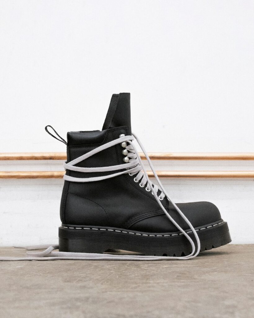 Rick Owens x Dr. Martens FW25 campaign featuring Sissy Misfit