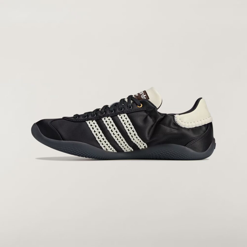 Wales Bonner x adidas Karintha Lo Satin Black/Dark Brown-Crew White IH7259