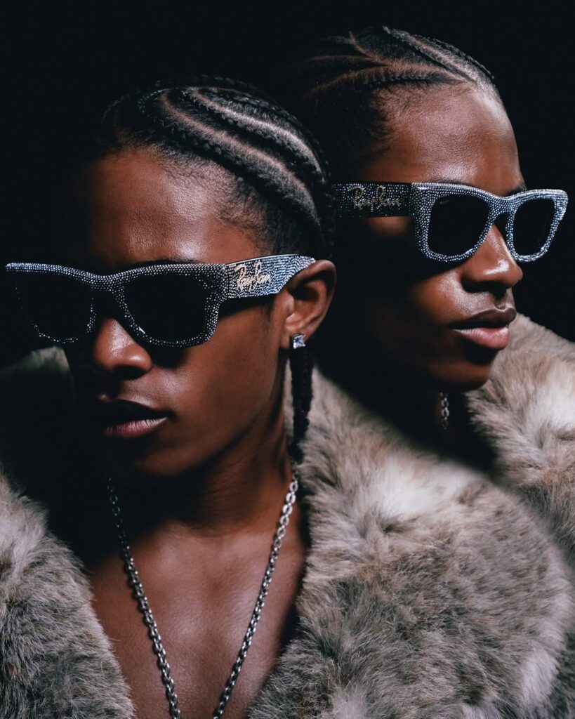 A$AP Rocky Ray-Ban Wayfarer Puffer Crystal Collection: