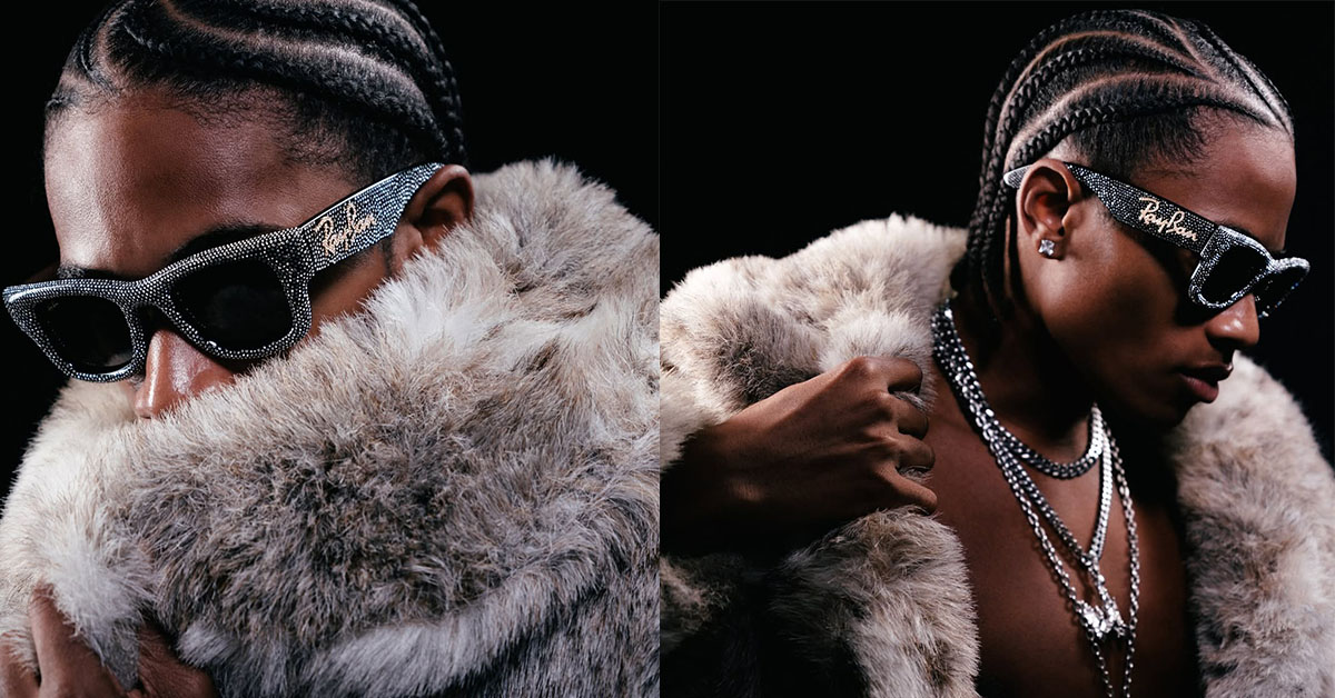 A$AP Rocky & Ray-Ban Launch Wayfarer Puffer Crystal Collection