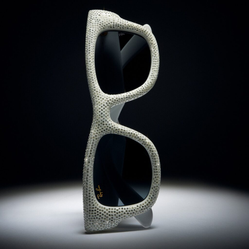 Crystal Pavé Wayfarer Puffer
