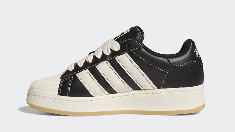 DIOS x adidas Superstar XLG "Black" Core Black / Cream White / Gold Metallic HQ7248