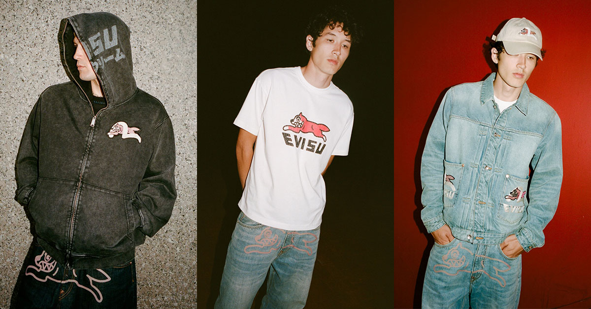ICECREAM x Evisu Collection Celebrates Japanese Denim Heritage & NYC Street Culture