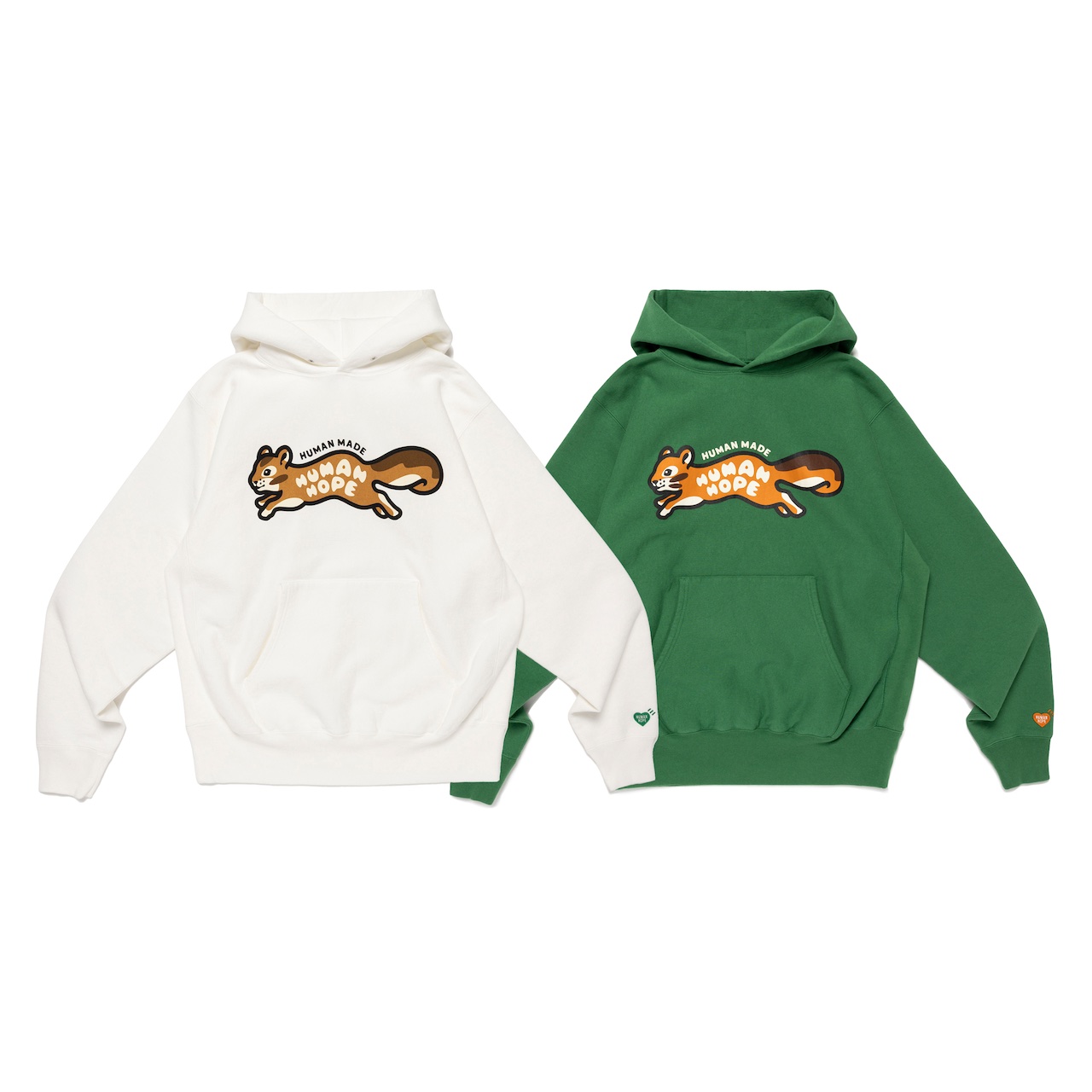 HUMAN HOPE HEAVYWEIGHT HOODIE グリーン S HUMAN HOPE HEAVYWEIGHT HOODIE GREEN M HUMAN MADE HUMAN HOPE