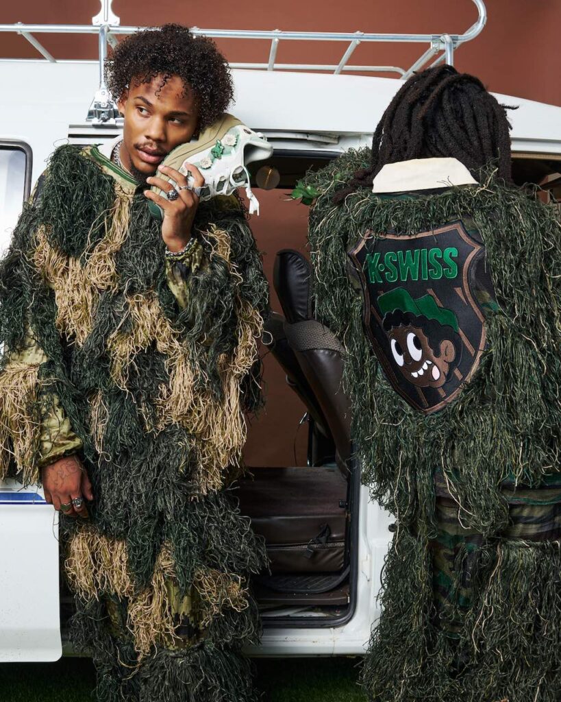 Rakeem Miles x K-Swiss Marina RMX "Get Me Out The Woods" Snow White Iceberg/Green Mountain View