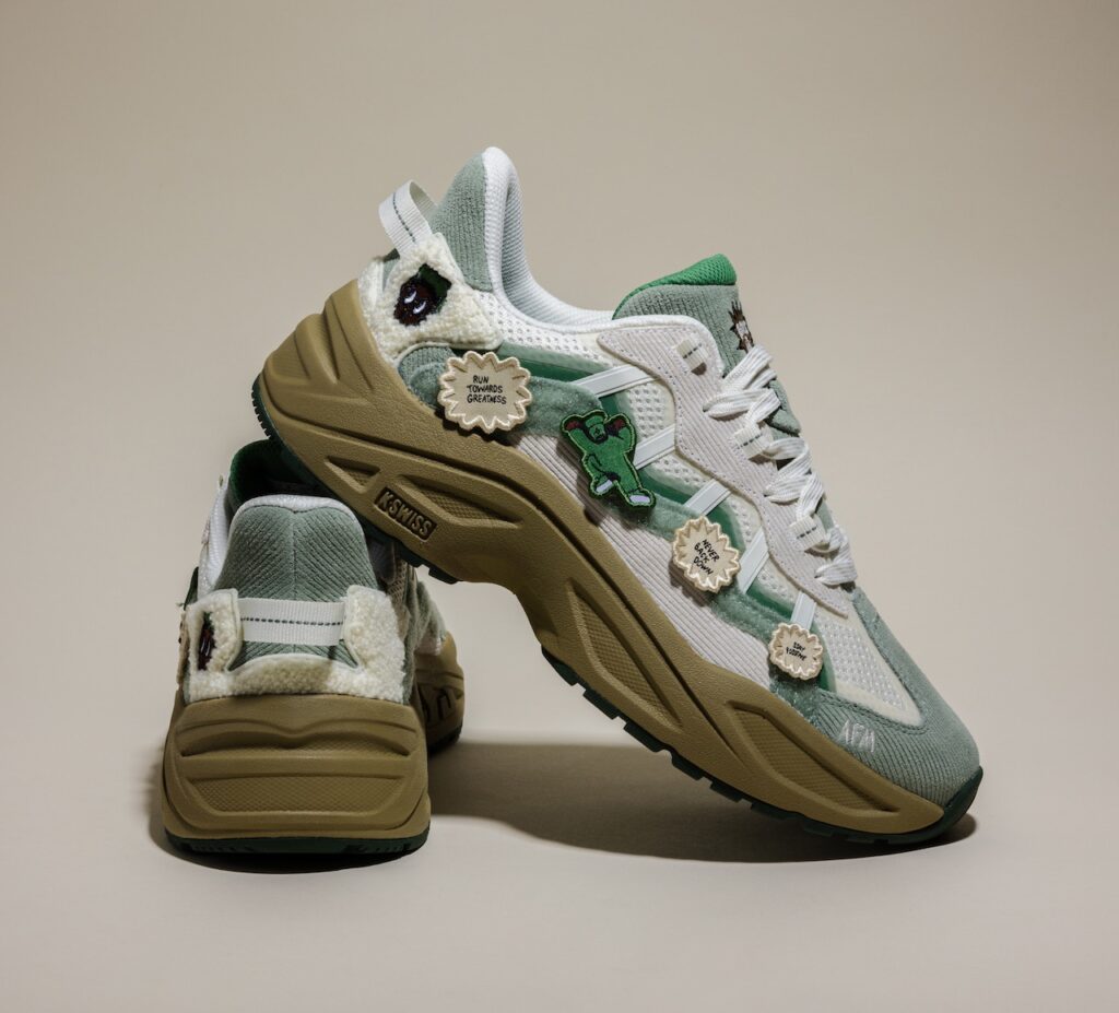 Rakeem Miles x K-Swiss Marina RMX "Get Me Out The Woods" Snow White Iceberg/Green Mountain View