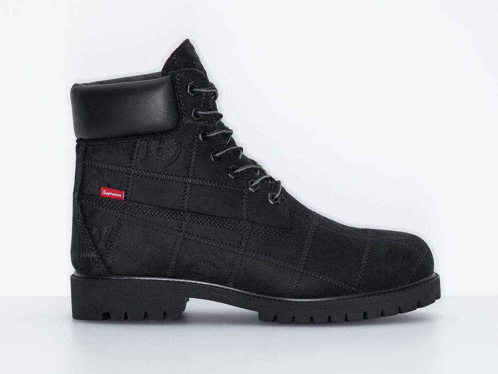 Supreme x Timberland Patchwork 6" Premium Waterproof Boot Black