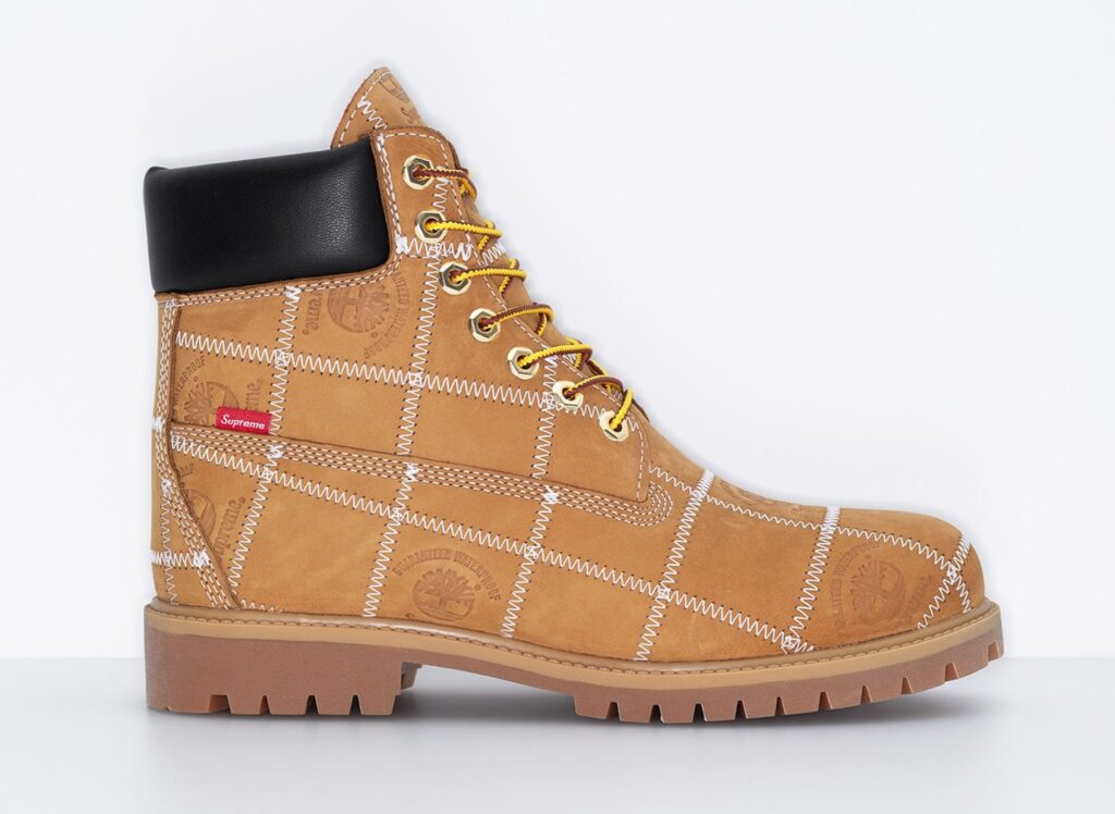 Supreme x Timberland Patchwork 6" Premium Waterproof Boot Wheat
