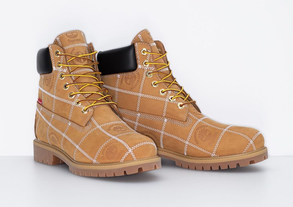 Supreme x Timberland Patchwork 6" Premium Waterproof Boot Wheat