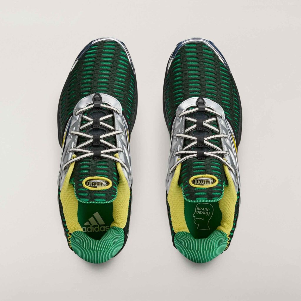 Brain Dead x adidas Climacool 2 Core Black/Impact Yellow/Silver Metallic JQ6793