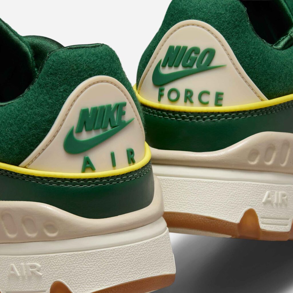 NIGO Nike Air Force 3 “Forest Green” 
Forest Green/Oatmeal-Sail-Forest Green HV5032-300