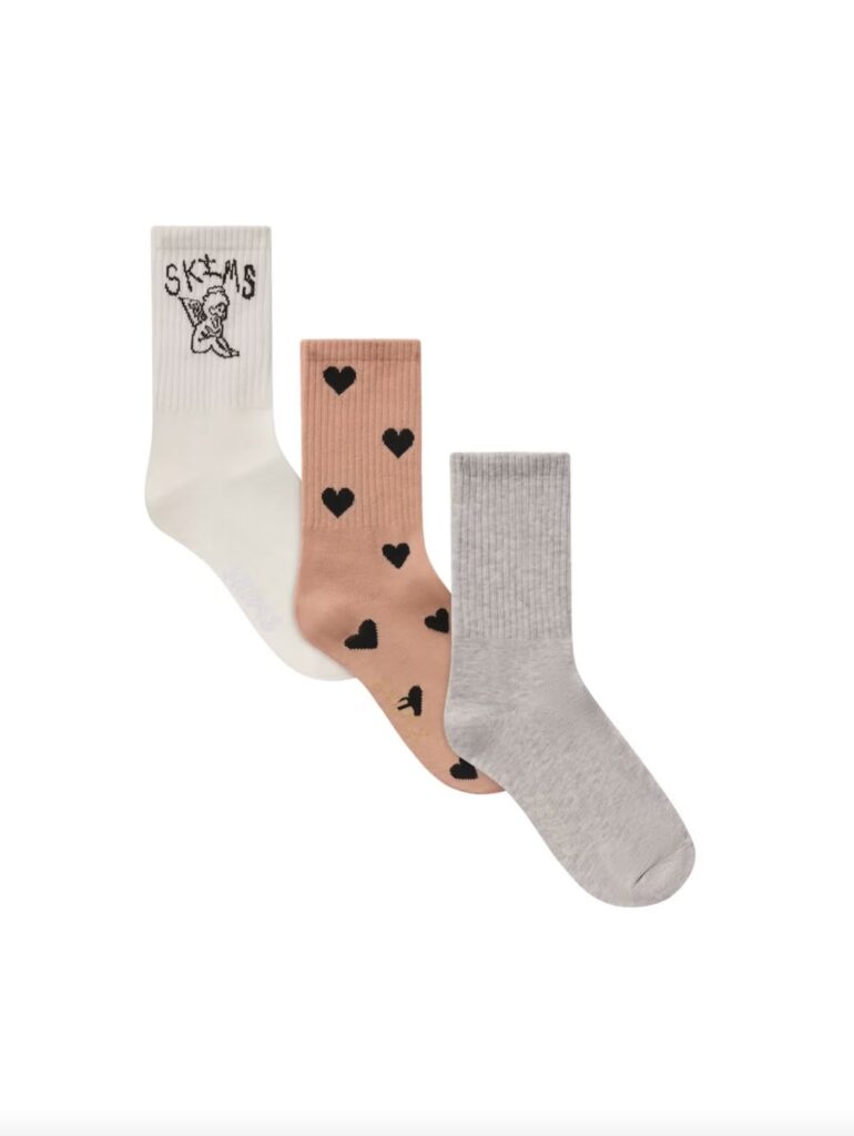 SKIMS x AssPizza Valentine's Day Sock Three-Pack