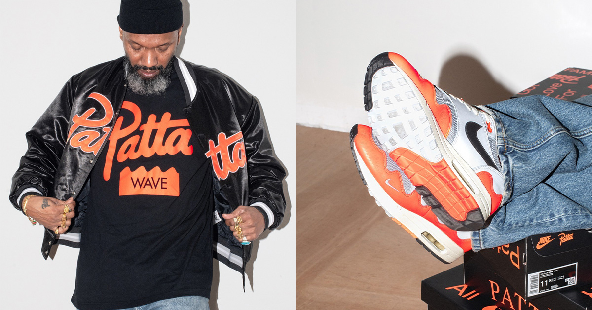 Patta x Nike Air Max 1 Wave Returns in “Hyper Crimson”