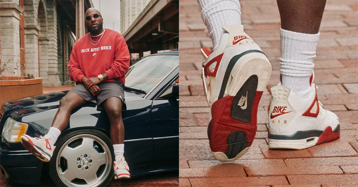 Nigel Sylvester’s Next Air Jordan 4: “Brick After Brick”