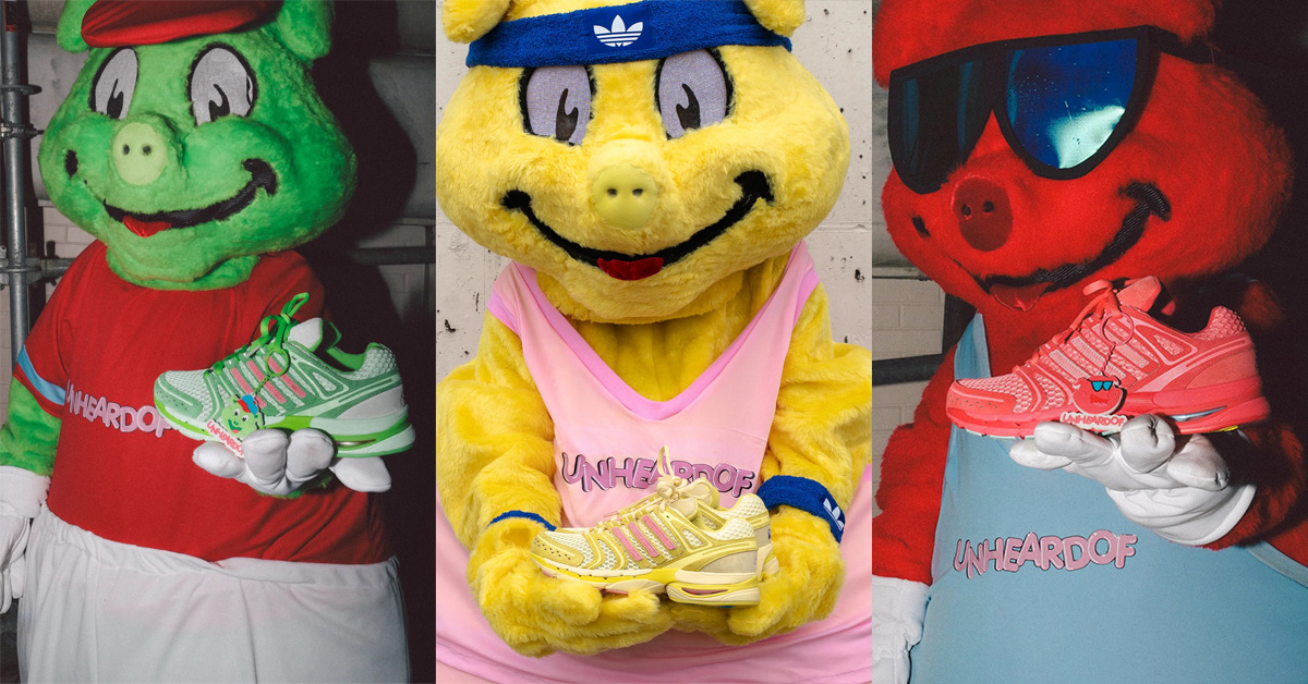 UNheardof x adidas Adistar Control 5 Piggy Runner 2.0 “Porkchop & Pals” Pack