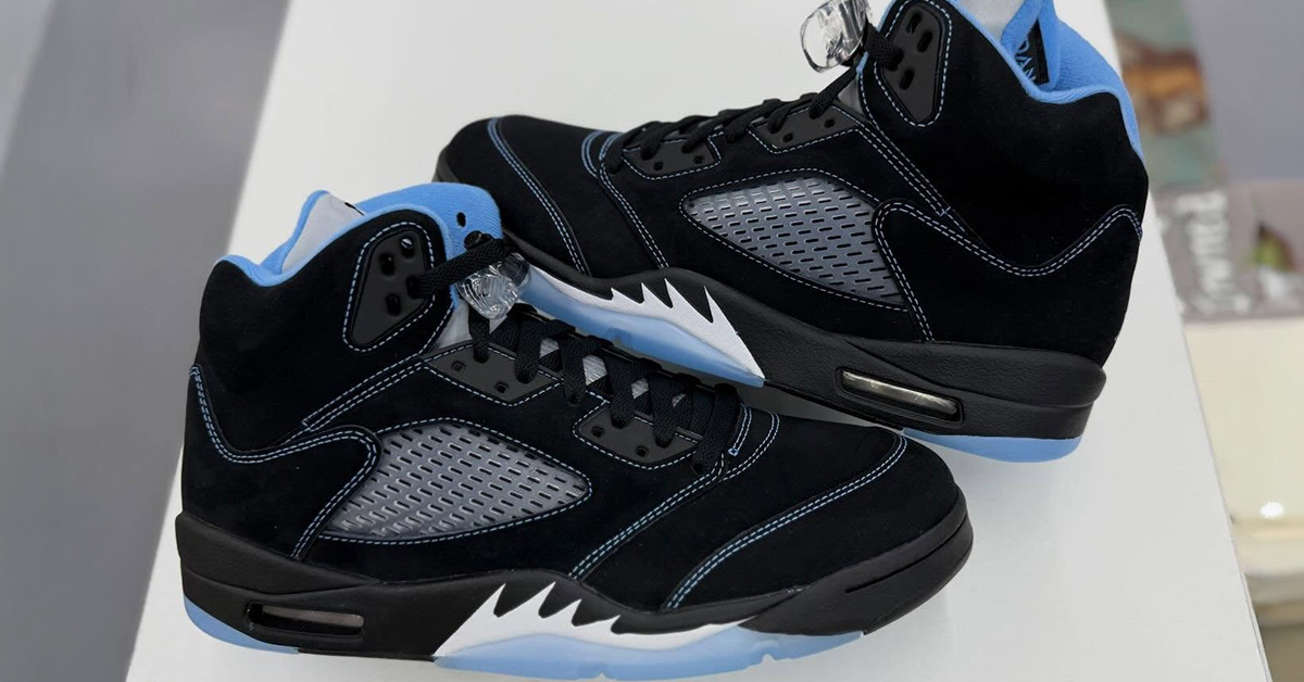 Air Jordan 5 “Black/University Blue” Returns For Its 20th Anniversary