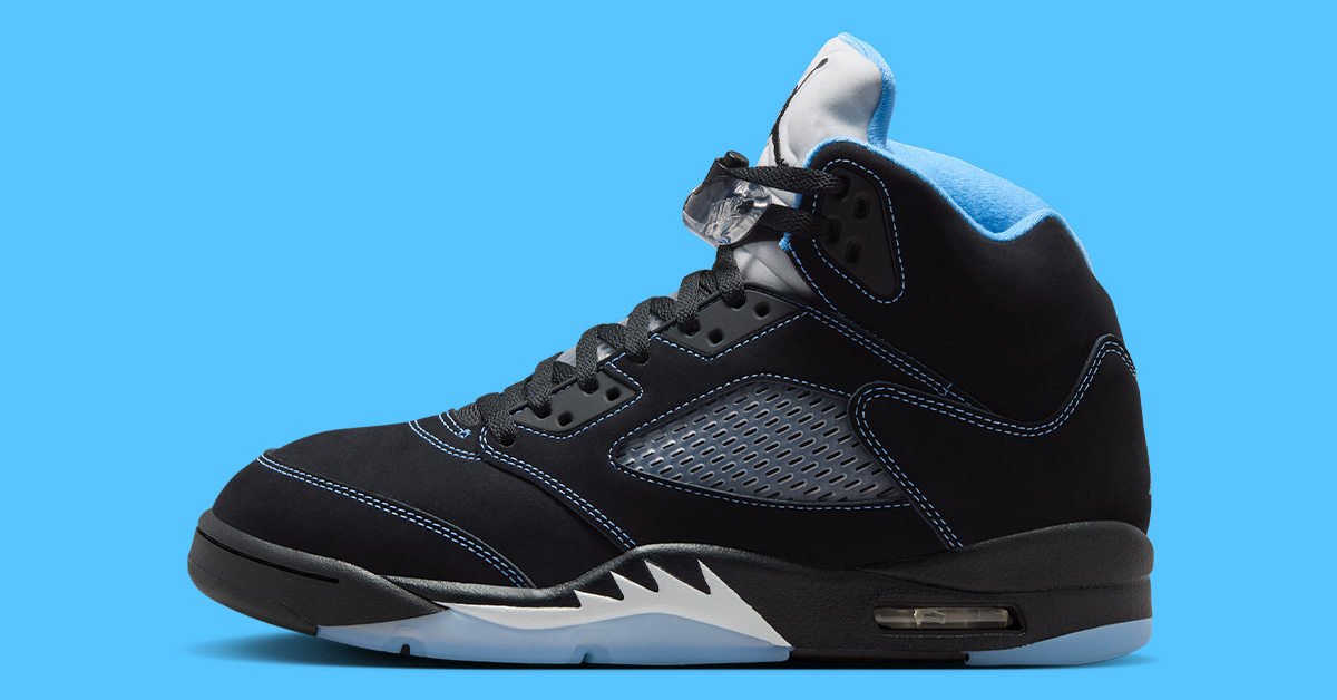 Air Jordan 5 “Black/University Blue” Returns For Its 20th Anniversary