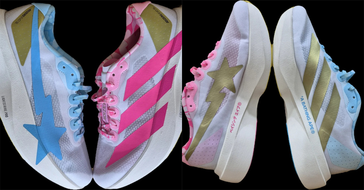 BAPE & adidas Team Up on the Adizero EVO SL Running Shoe