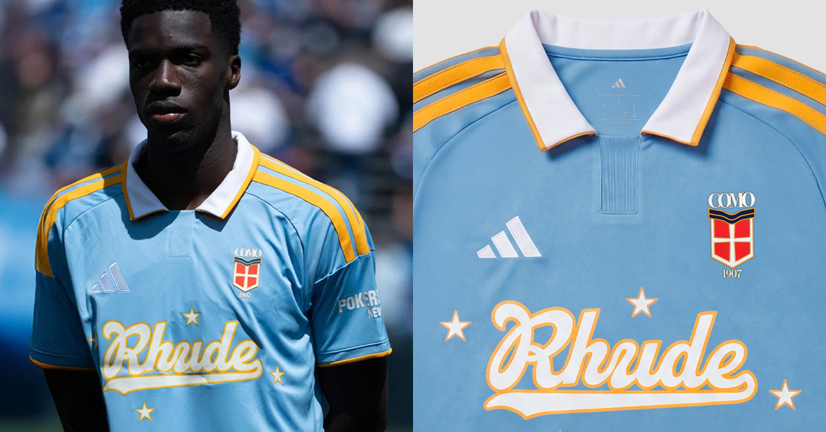 Como 1907 Launches RHUDE x adidas Fourth Jersey to Help Fight Childhood Leukemia